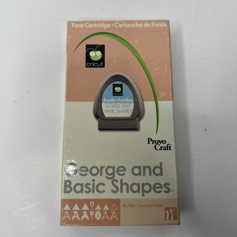Cricut Cartridge George and Basic Shapes 29-0025 Provo Craft Font Shape Set